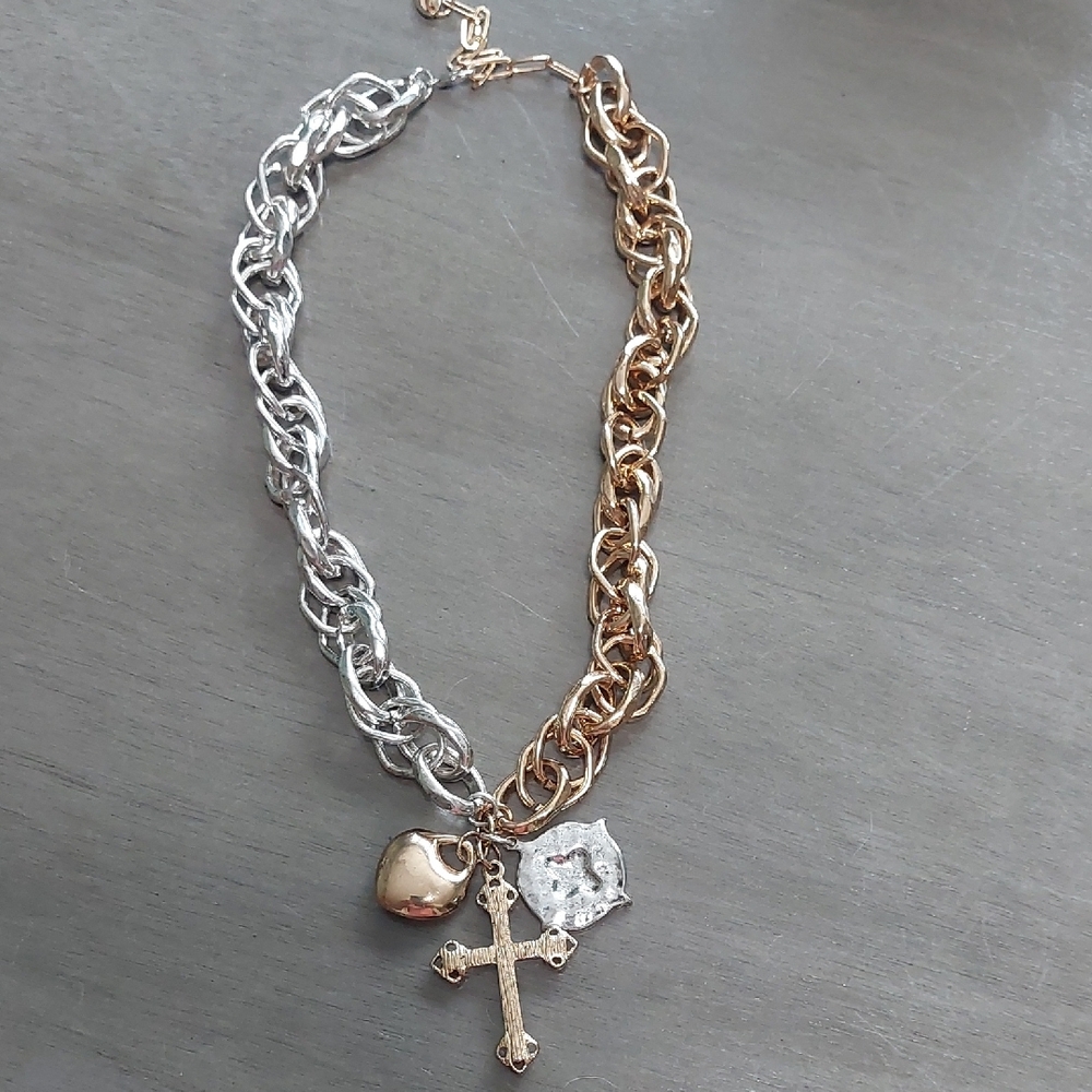 Free People Etta Chain Necklace NWOT - Picture 3 of 6